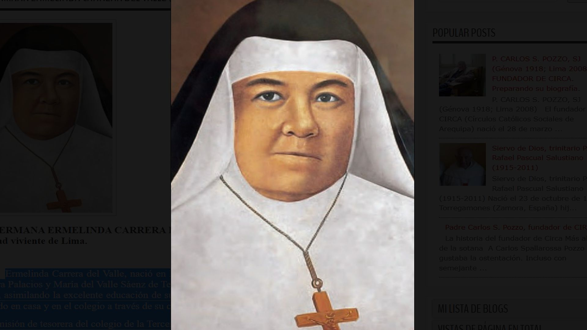 Sister Ermelinda Carrera (Christian Peru)