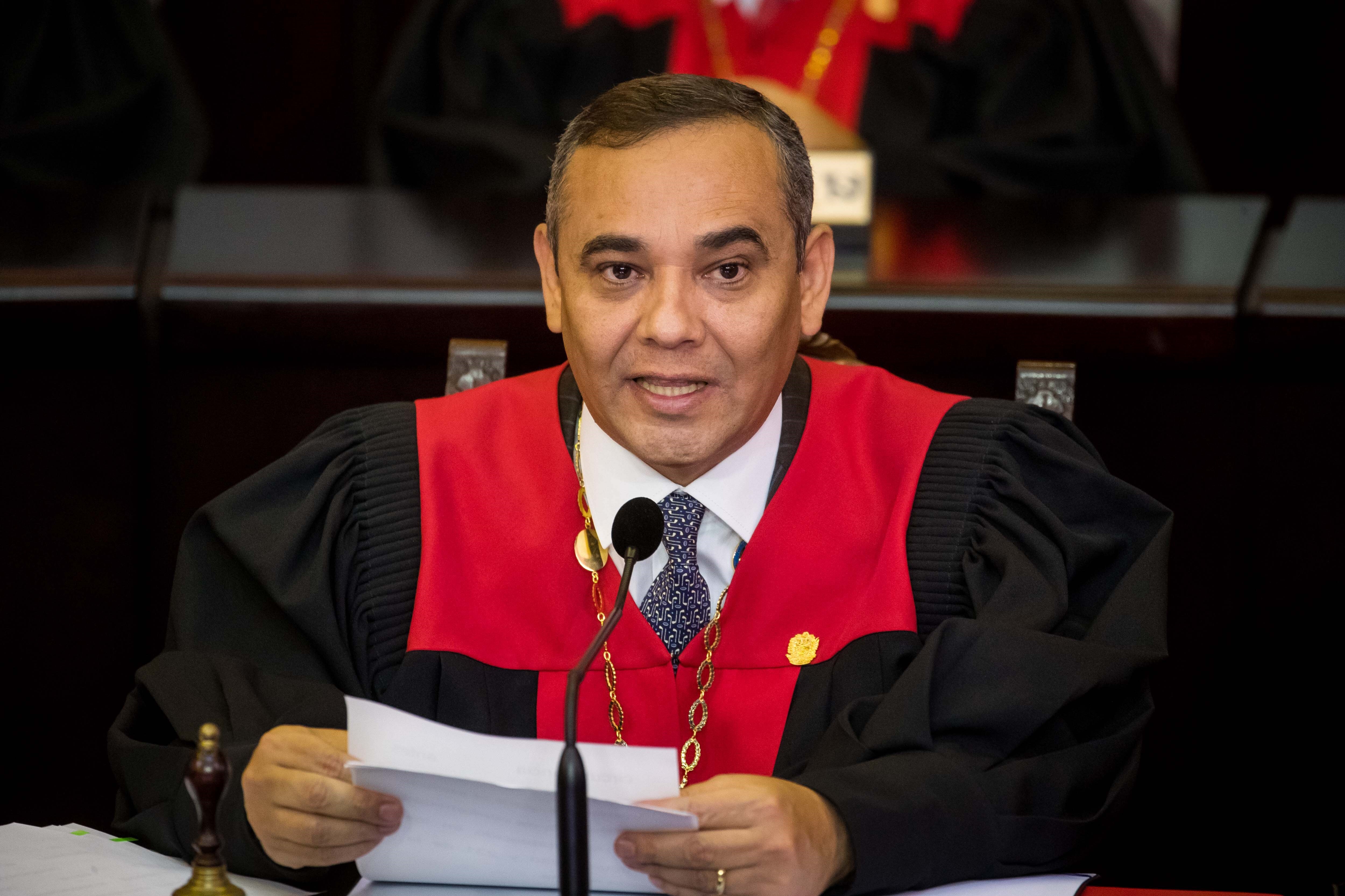 The Florida Prosecutor's Office accused Chavista magistrate Maikel Moreno for crimes related to money laundering.  (EFE/Miguel Gutierrez)