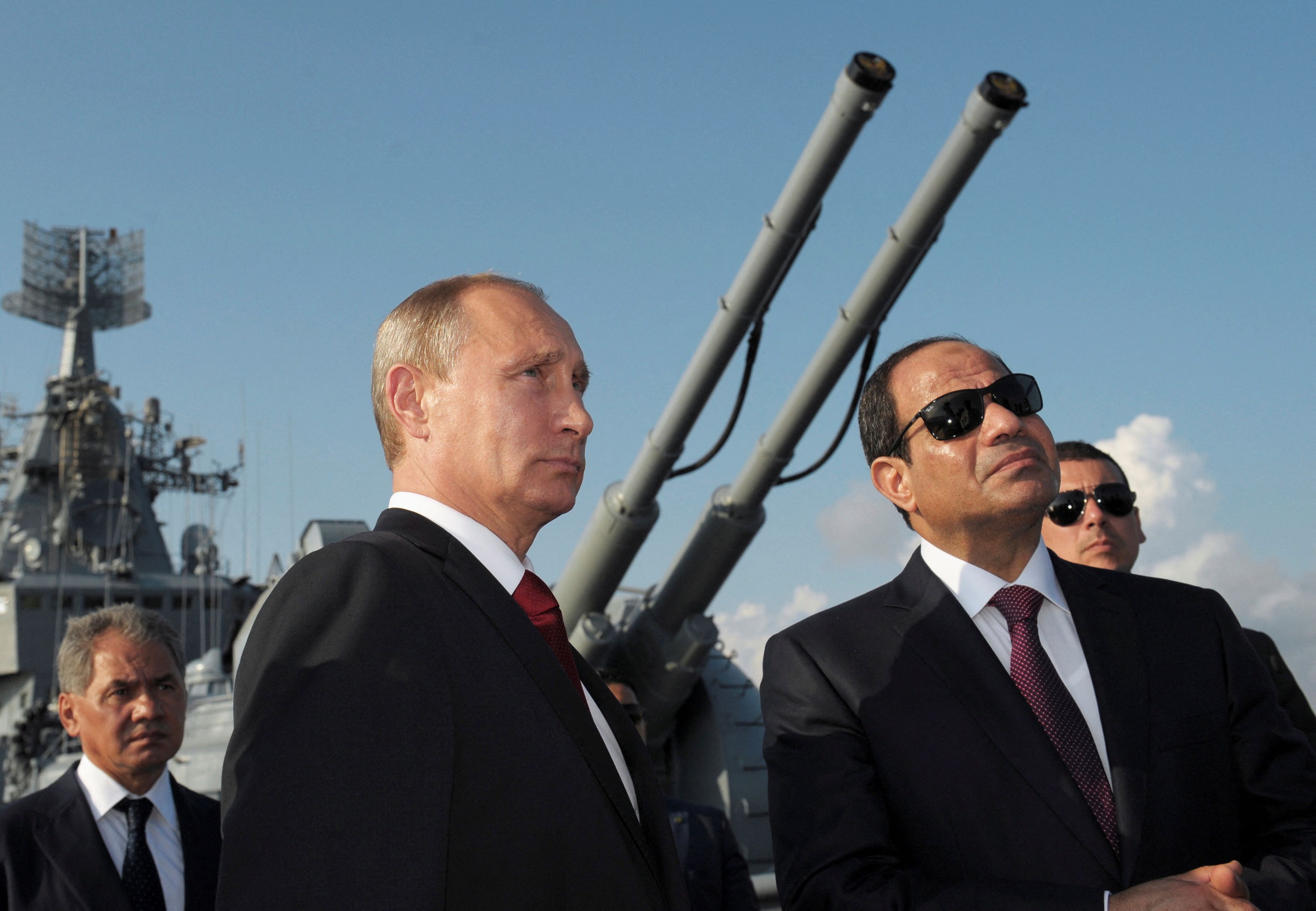 Vladimir Putin a bordo del Moskva (Reuters/archivo)