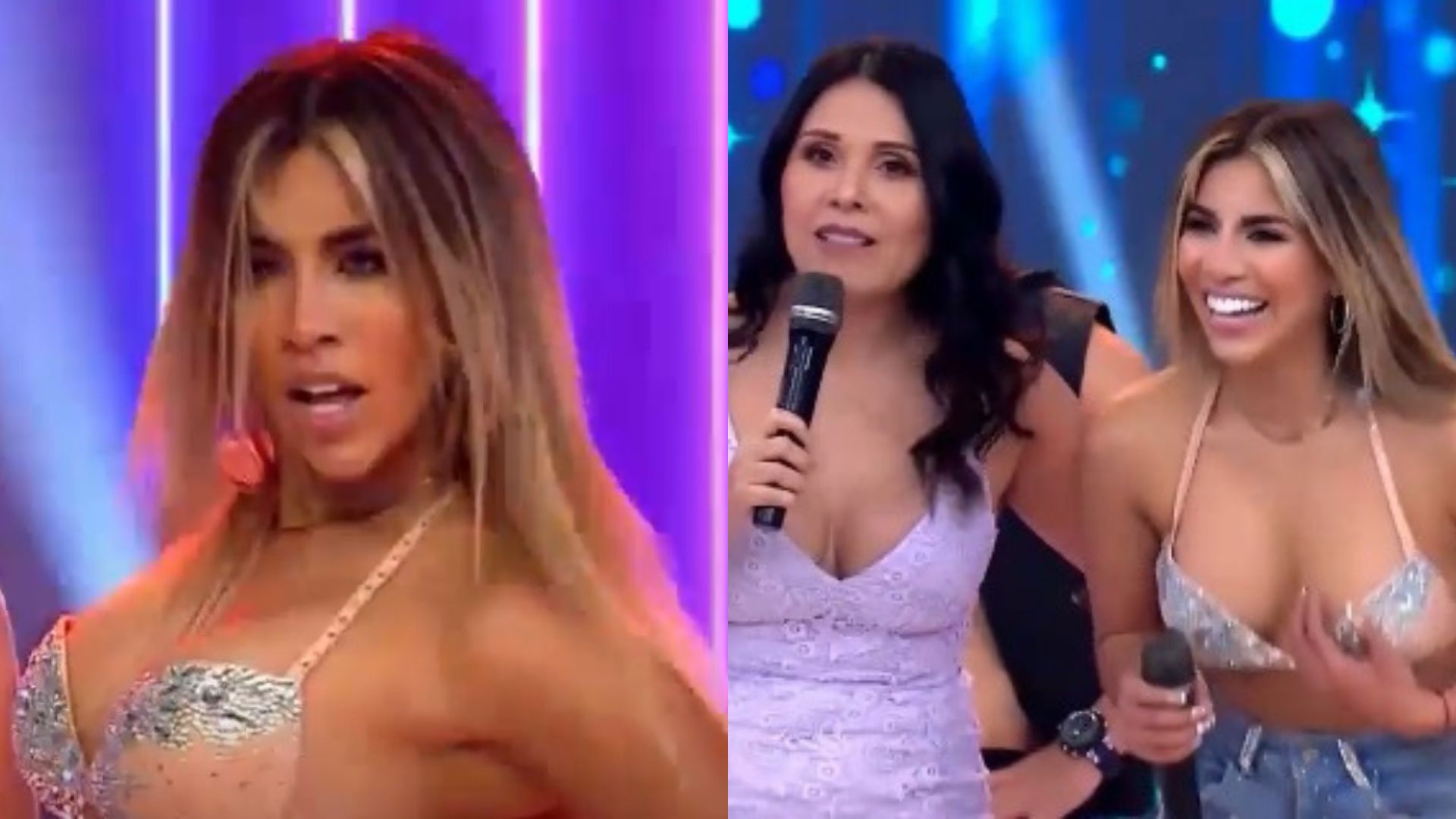 Gabriela Herrera sufre incidente con su vestuario mientras bailaba en programa ‘En Boca de Todos’