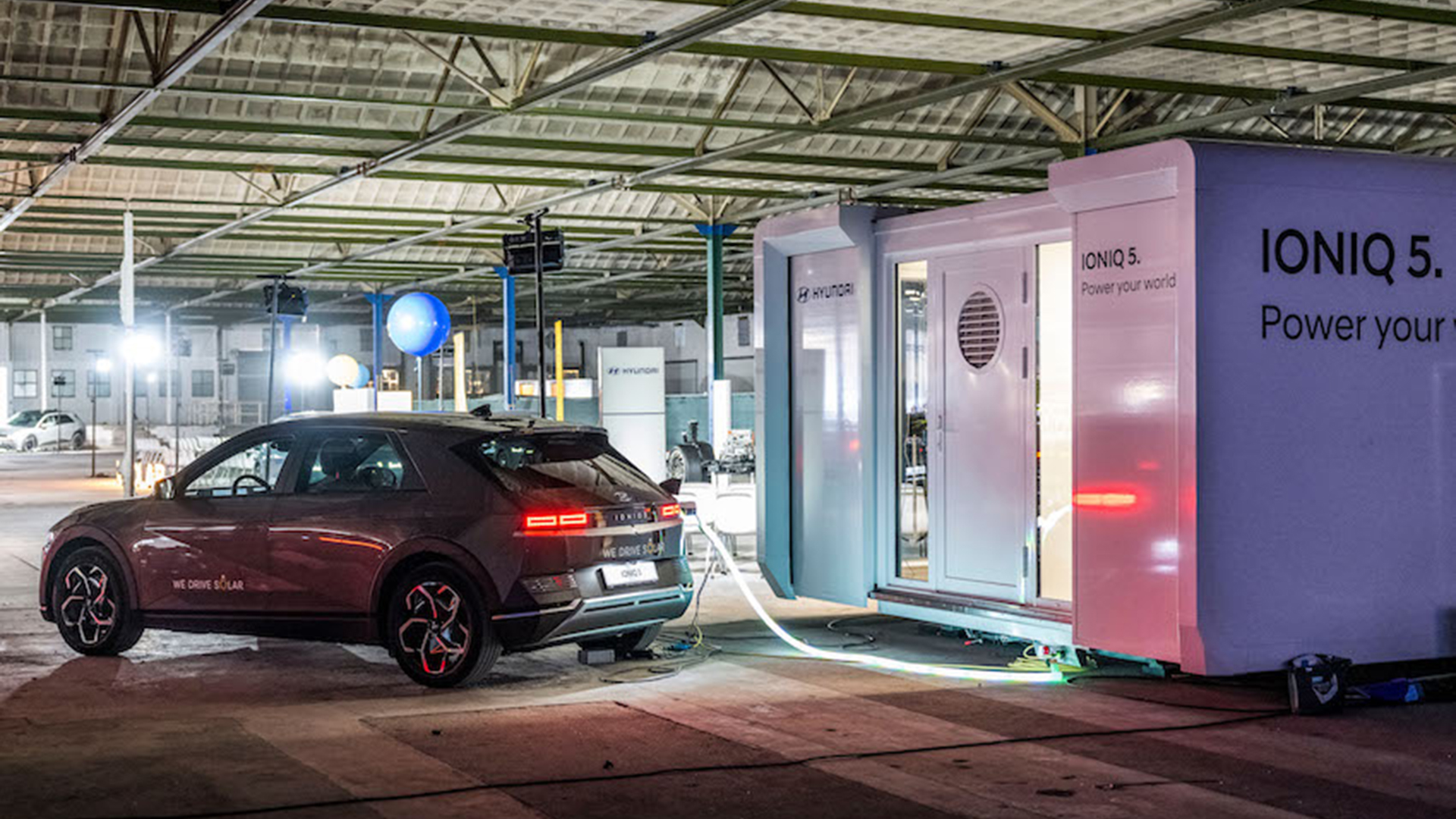 An electric car connected to the network does not mean that the battery is being recharged.  With this technology, the car can supply energy for people's houses
