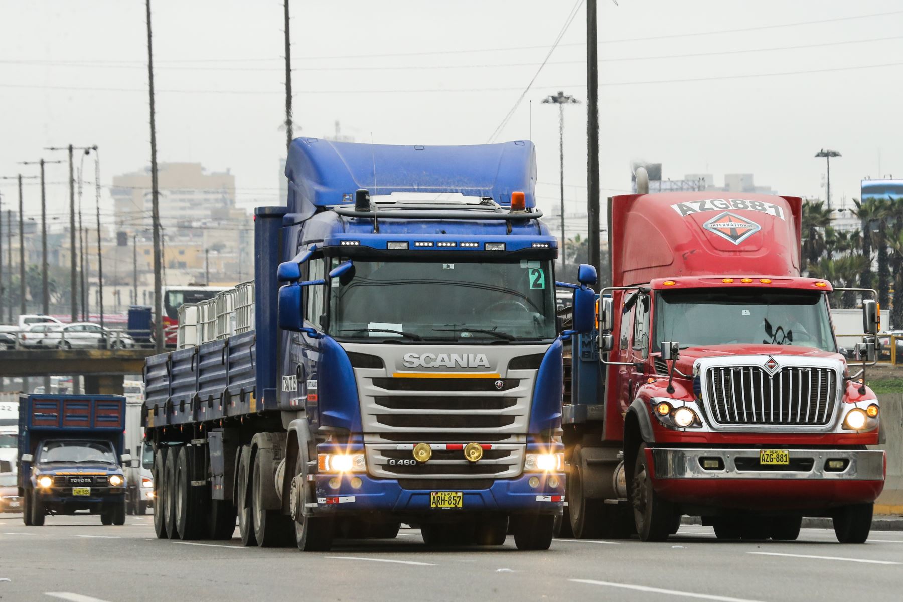 Pese a que la medida del transporte de carga pesada fue acatada parcialmente, ocasionó pérdidas por hasta US$5 millones a nivel nacional. Foto: Andina