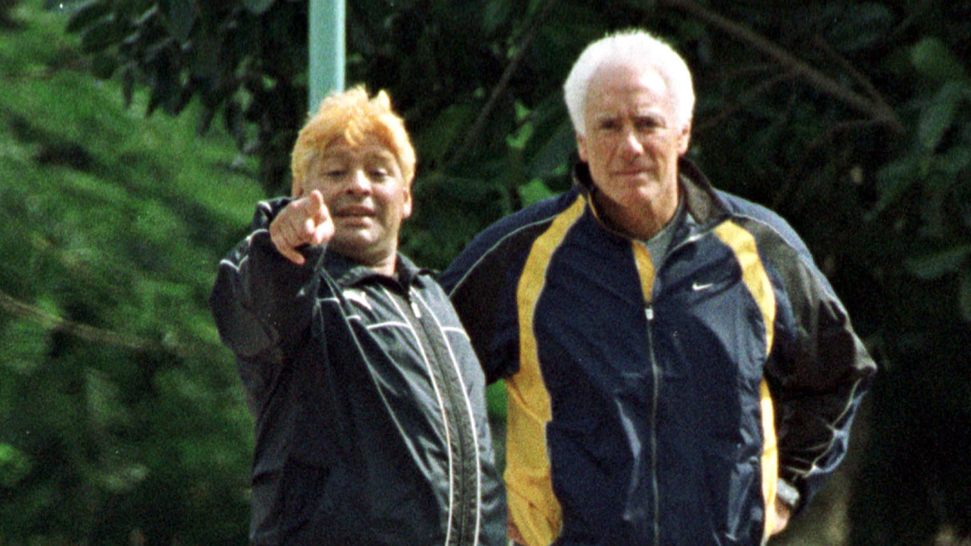 Diego Maradona y Guillermo Coppola en Cuba, año 2000