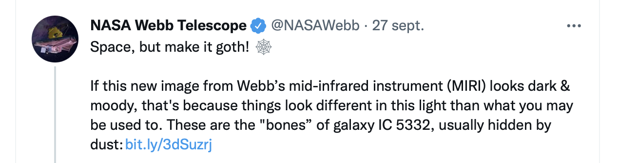 NASA publica fotos tomadas por el James Webb. (foto: Twitter)