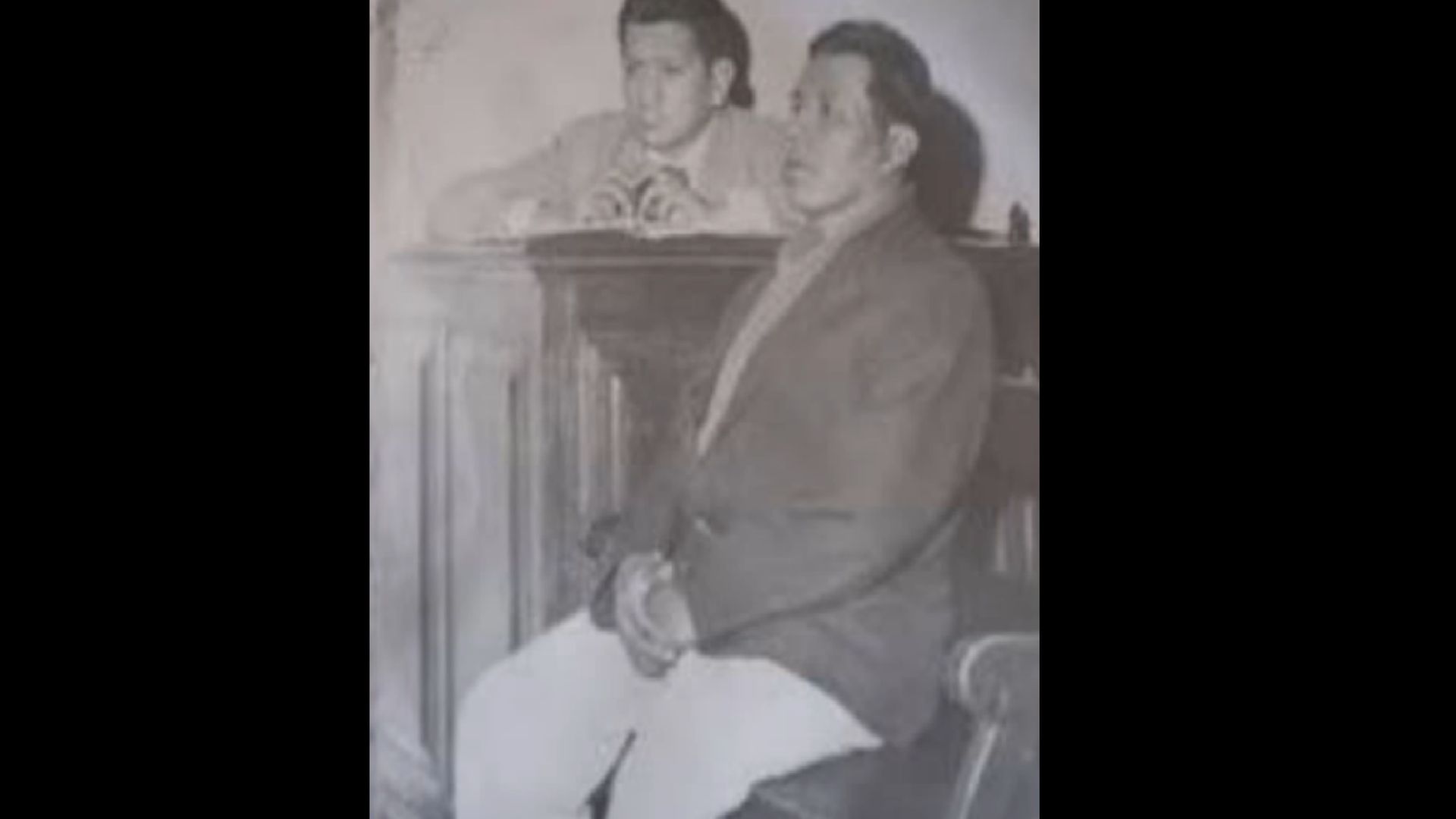Víctor Apaza Quispe durante el juicio que terminaría con su fusilamiento  (Runa Chay Perú)