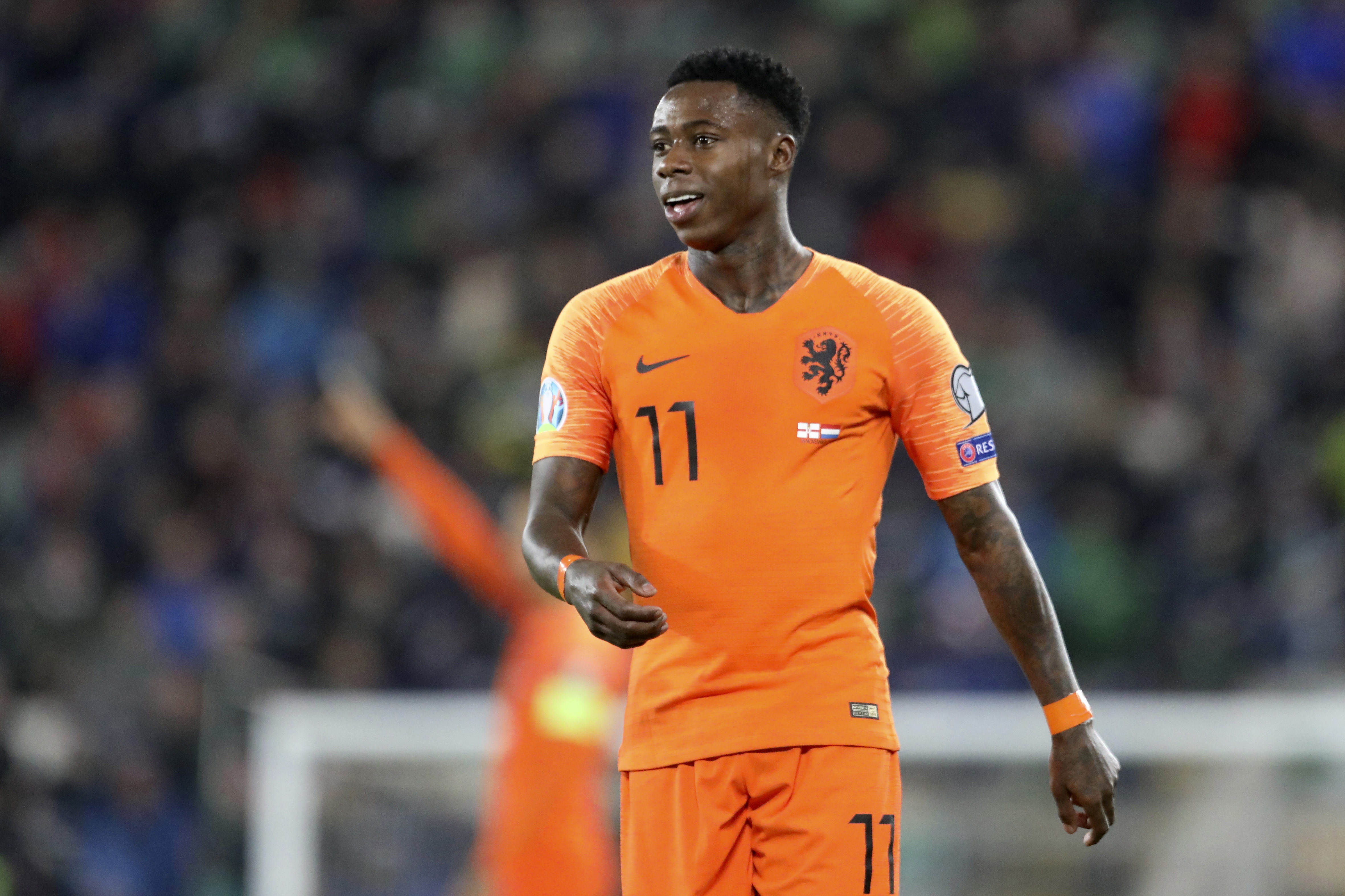 Quincy Promes during the Eurocup played in 2021 (AP)