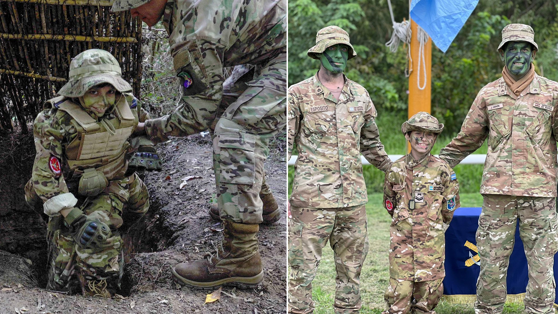 “Operativo Máximo”: la felicidad de un nene con sarcoma de Ewing que cumplió su sueño de ser Infante de Marina