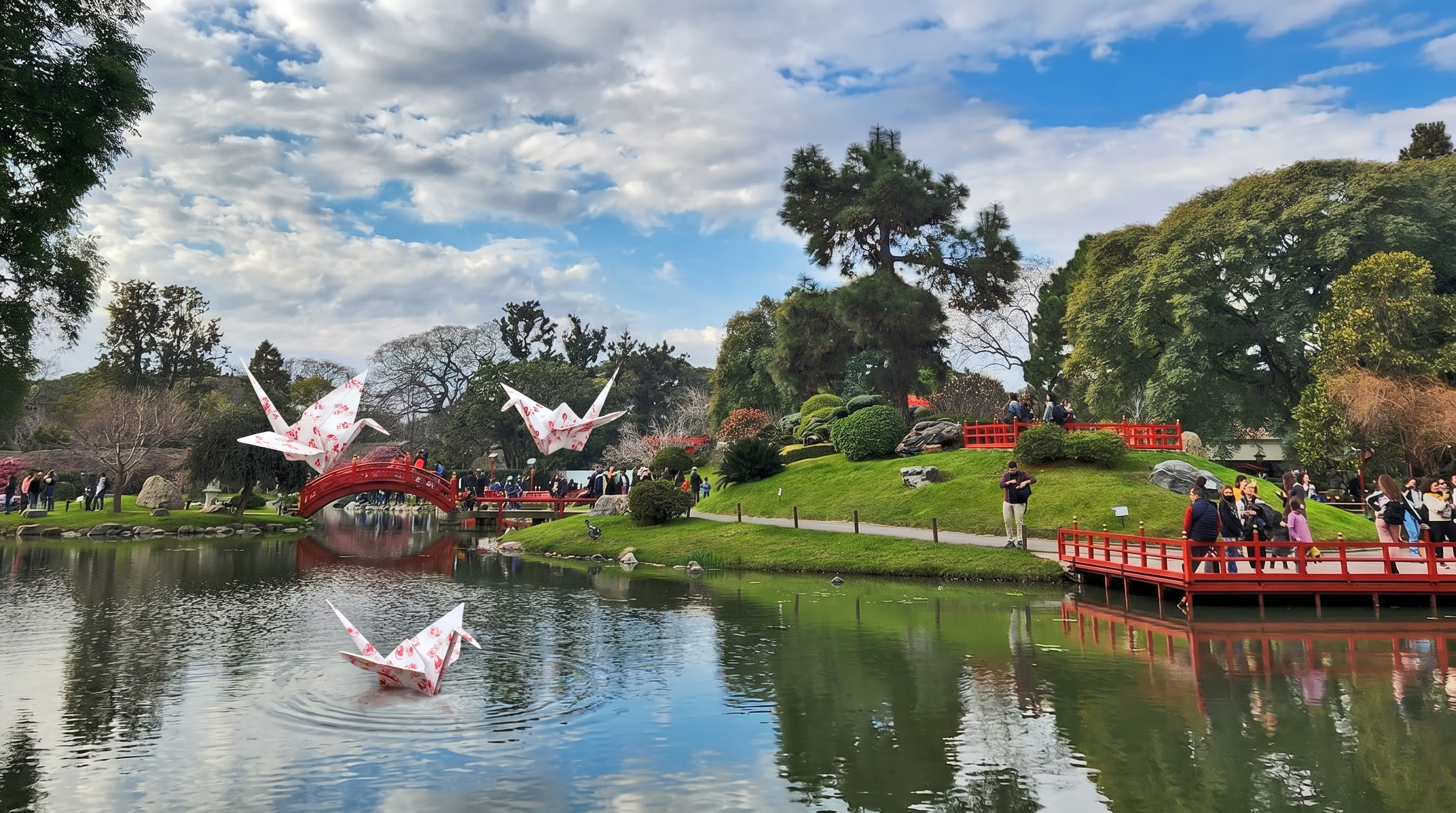 El Jard&iacute;n Japon&eacute;s recibe el festival de origami m&aacute;s grande del pa&iacute;s 