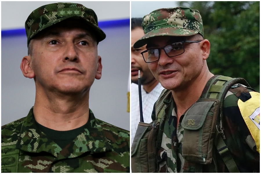 El comandante del Ejército Nacional, general Luis Ospina, anunció la ofensiva contra alias "Iván Mordisco", del Estado Mayor Central de las Farc. Fotos Colprensa/EFE