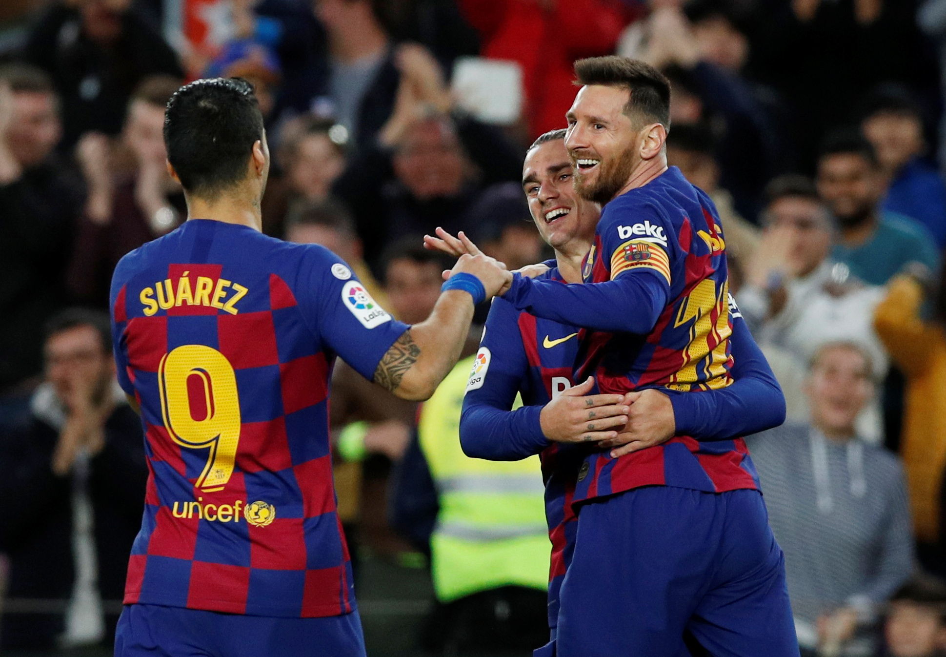 Barcelona dejó ir a Griezmann, Messi y Suárez en los últimos mercados (Foto: Reuters)