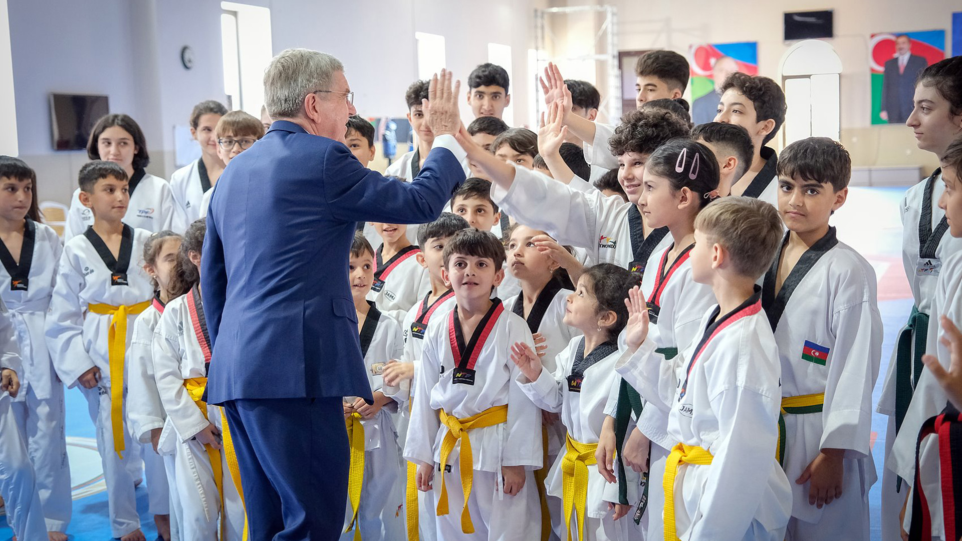 Before Bach’s eyes, World Taekwondo celebrated its 50th anniversary with the World Championship