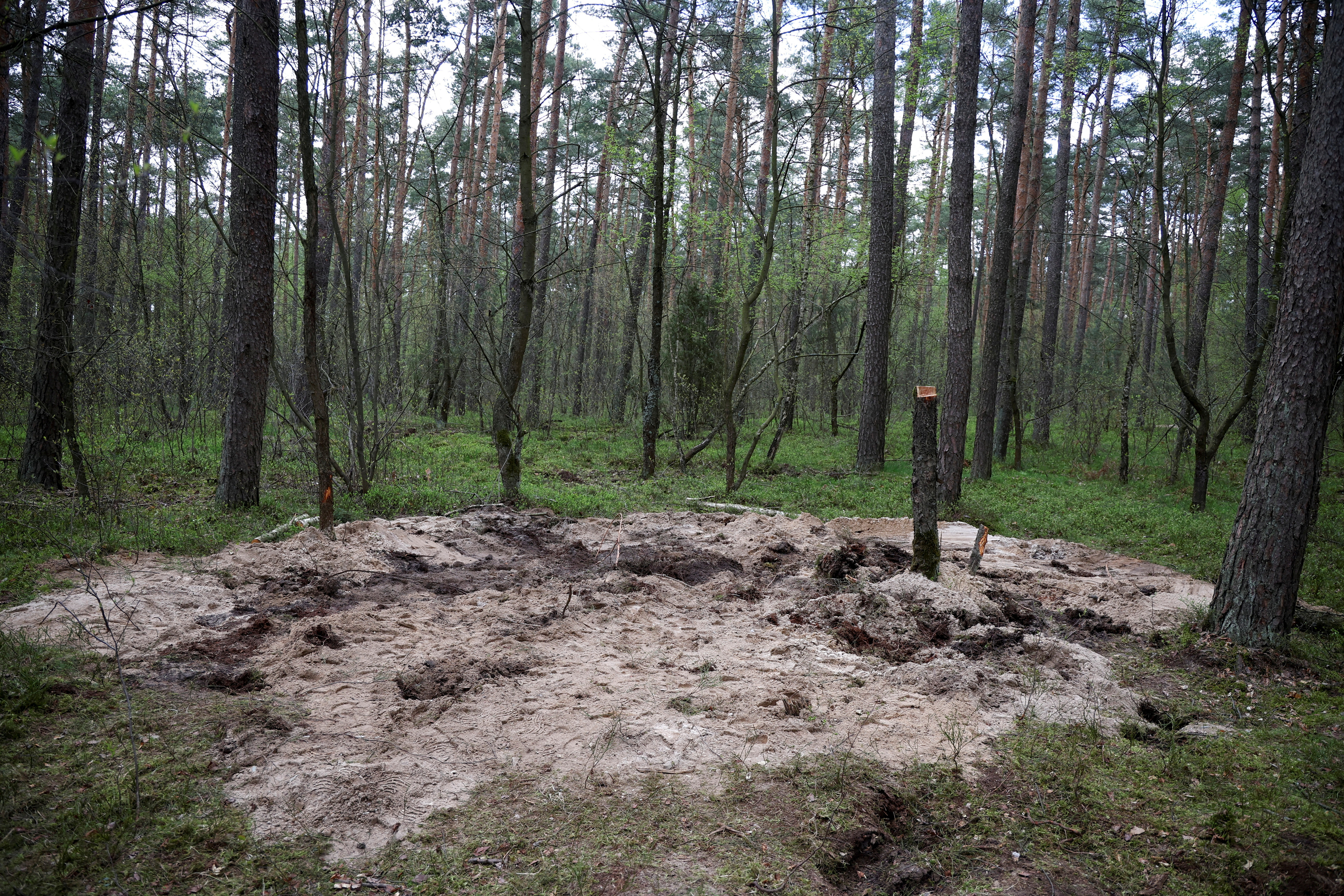 Vista general del lugar donde se encontraron los restos del misil ruso   (REUTERS/Kacper Pempel)