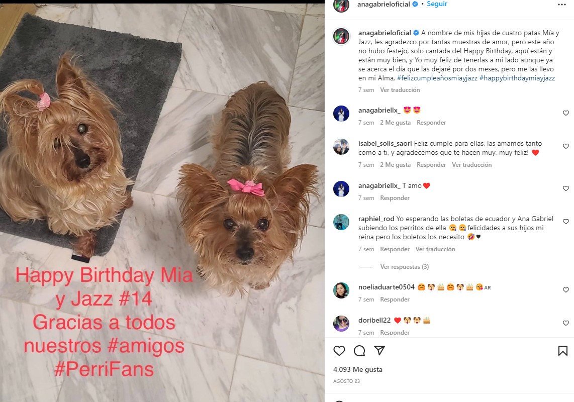 La cantante les festejaba cada año su "cumpleaños" 
(Foto: Instagram)