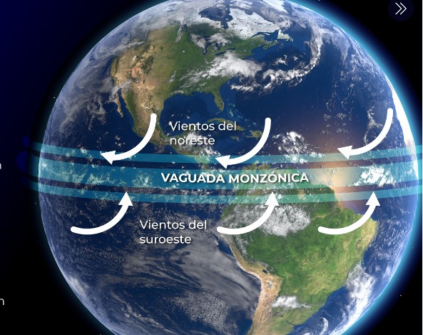 Imagen de referencia de una Vaguada Monzónica (Foto: Conagua)