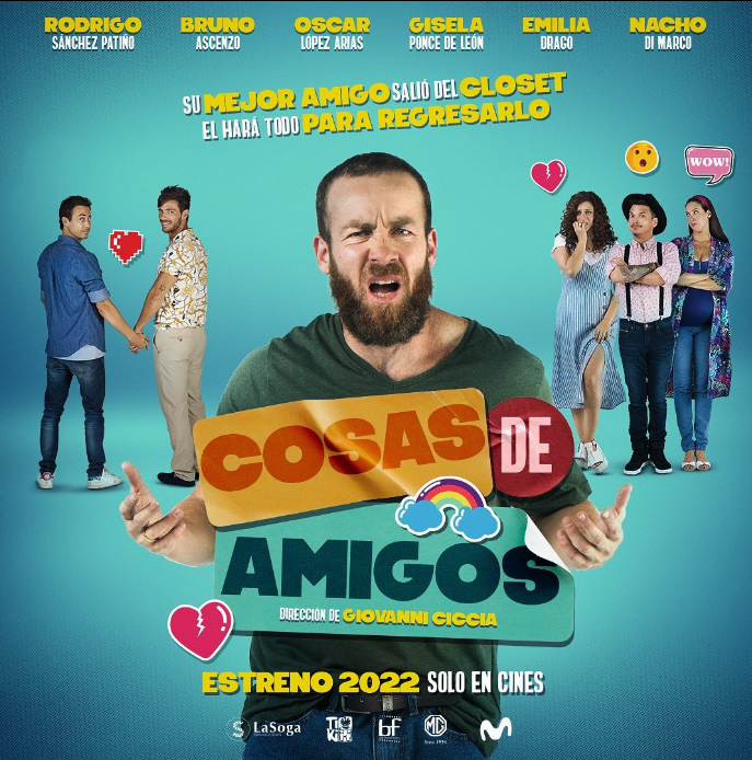 Afiche oficial de la película 'Cosas de amigos'. (Foto: Instagram)