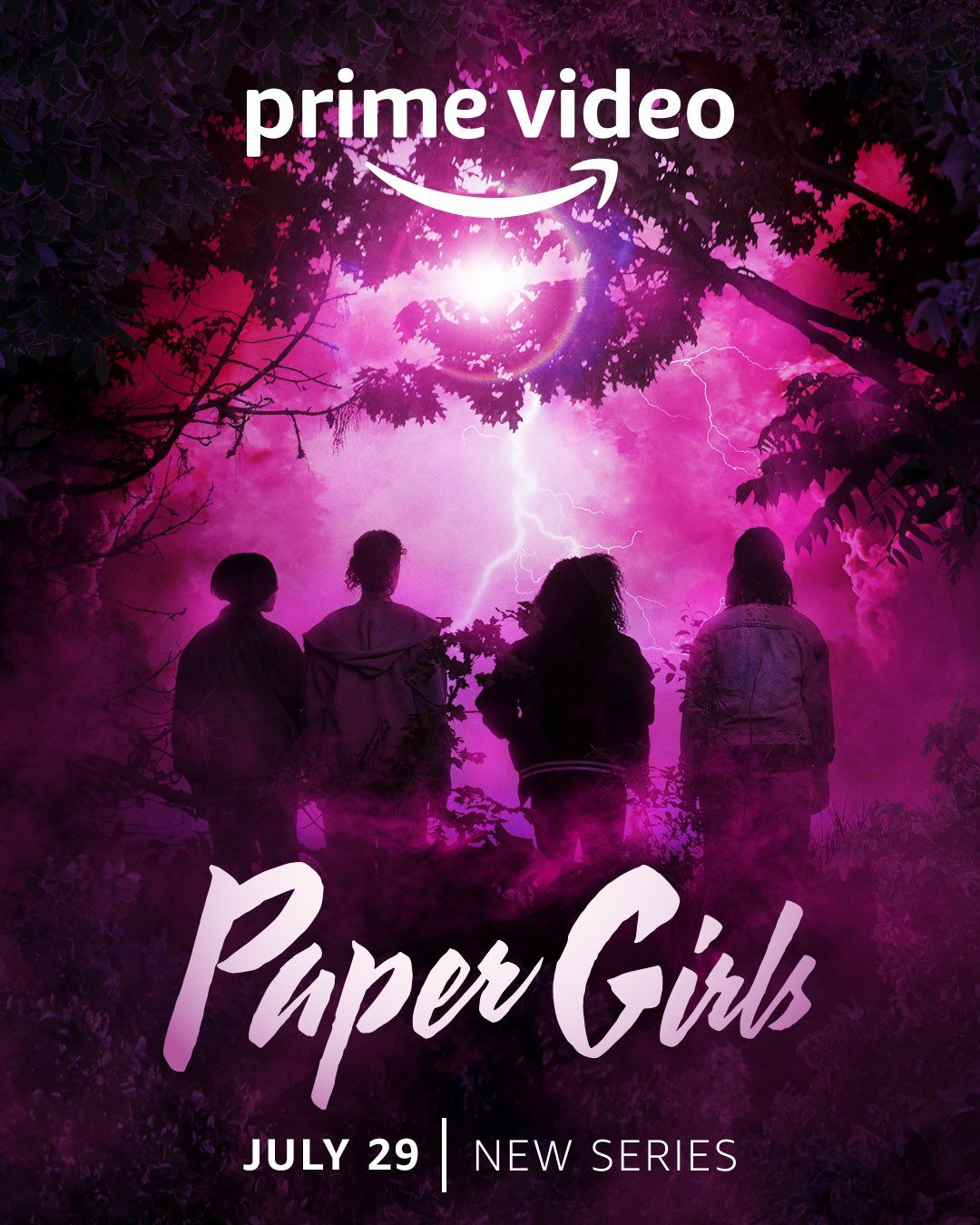 Póster oficial del lanzamiento de "Paper Girls". (Prime Video)