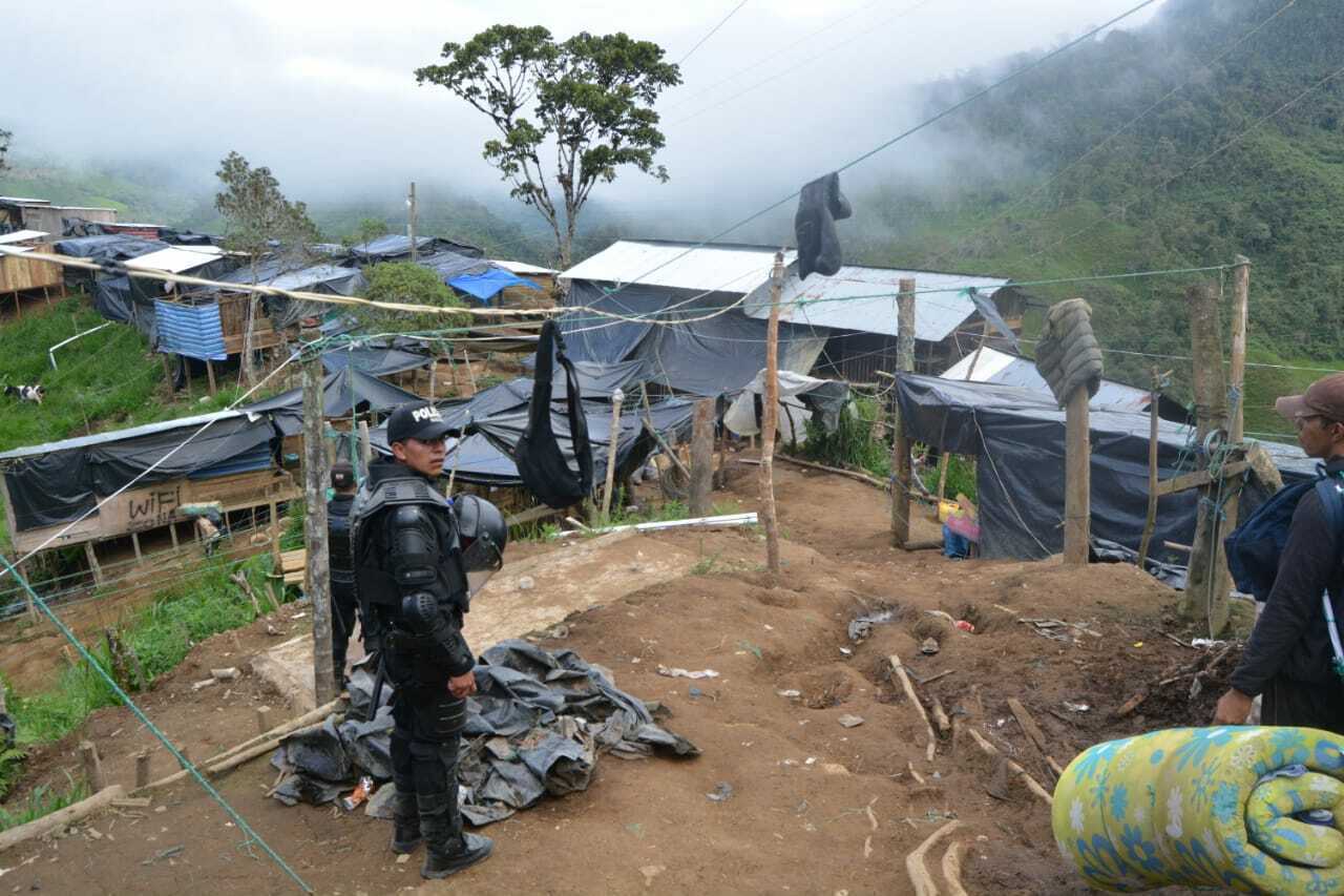 In January 2023, the Ecuadorian State and Public Security Council declared illegal mining a threat to state security.  (Ecuador National Police via AP File)