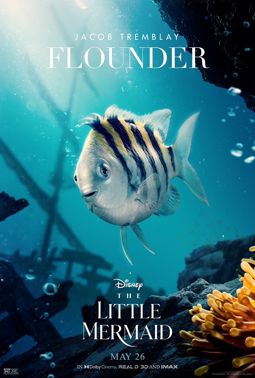 Hubo polémica cuando se reveló la apariencia de Flounder en la versión live-action. (Disney)