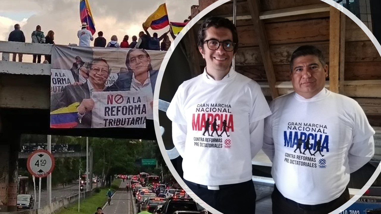 The organizers of the march against Petro's reforms announced that they would not negotiate: these will be the main topics on September 26th.  (In the photo: Pierre Onzaga and William Vergara, leaders of the Great National March)