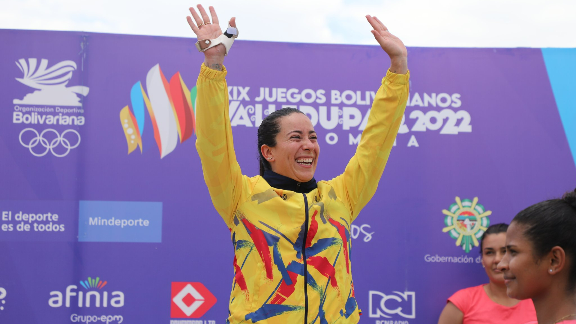 Mariana Pajón,  triple medallista olímpica, logró coronarse nuevamente como campeona en el BMX de los Juegos Bolivarianos.
