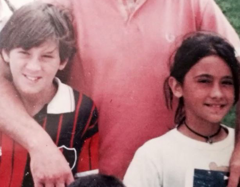 Una de las primeras fotos de Lionel Messi junto a Antonella Roccuzzo cuando él jugaba en Newell's
