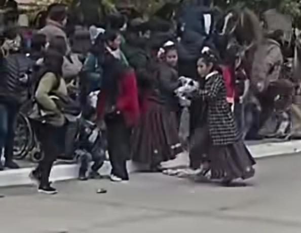 Desfile accidentado por el 25 de mayo en Jujuy: 