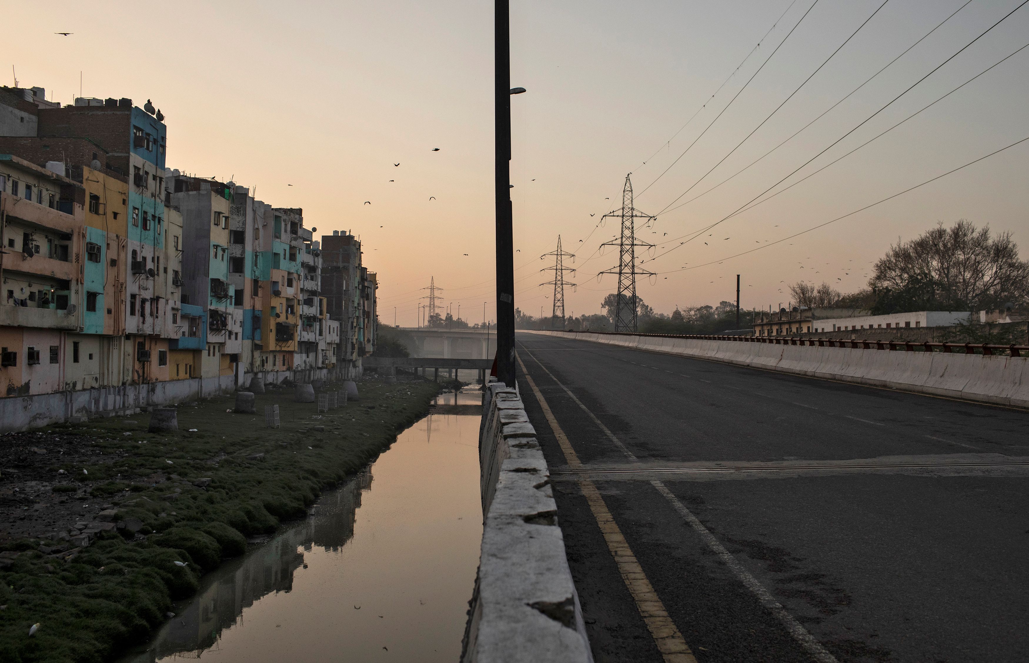 Una zona residencial próxima a New Delhi, India (REUTERS/Danish Siddiqui)