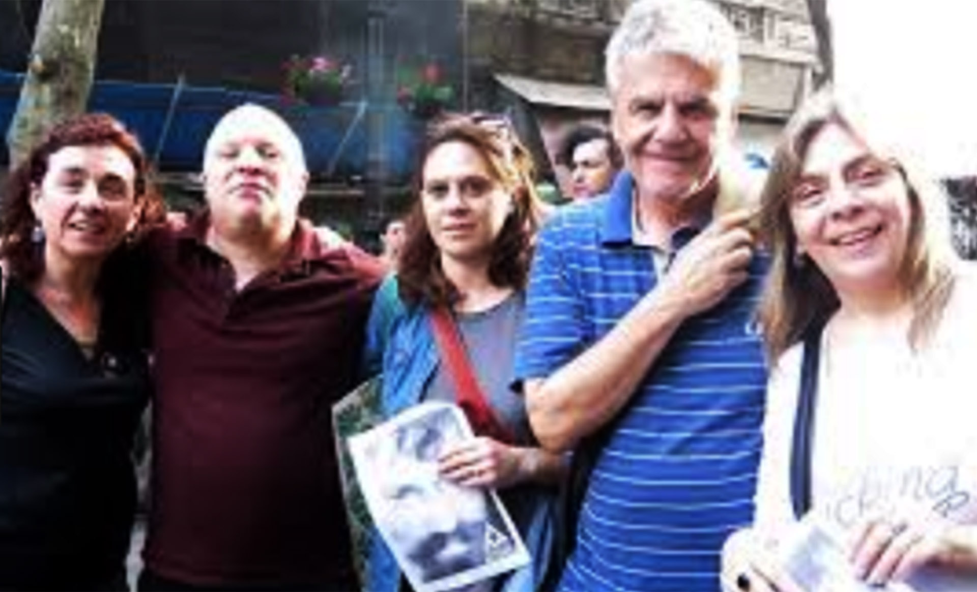Rizzo Paola durante una marcha por Santiago Maldonado (Foto: Facebook)