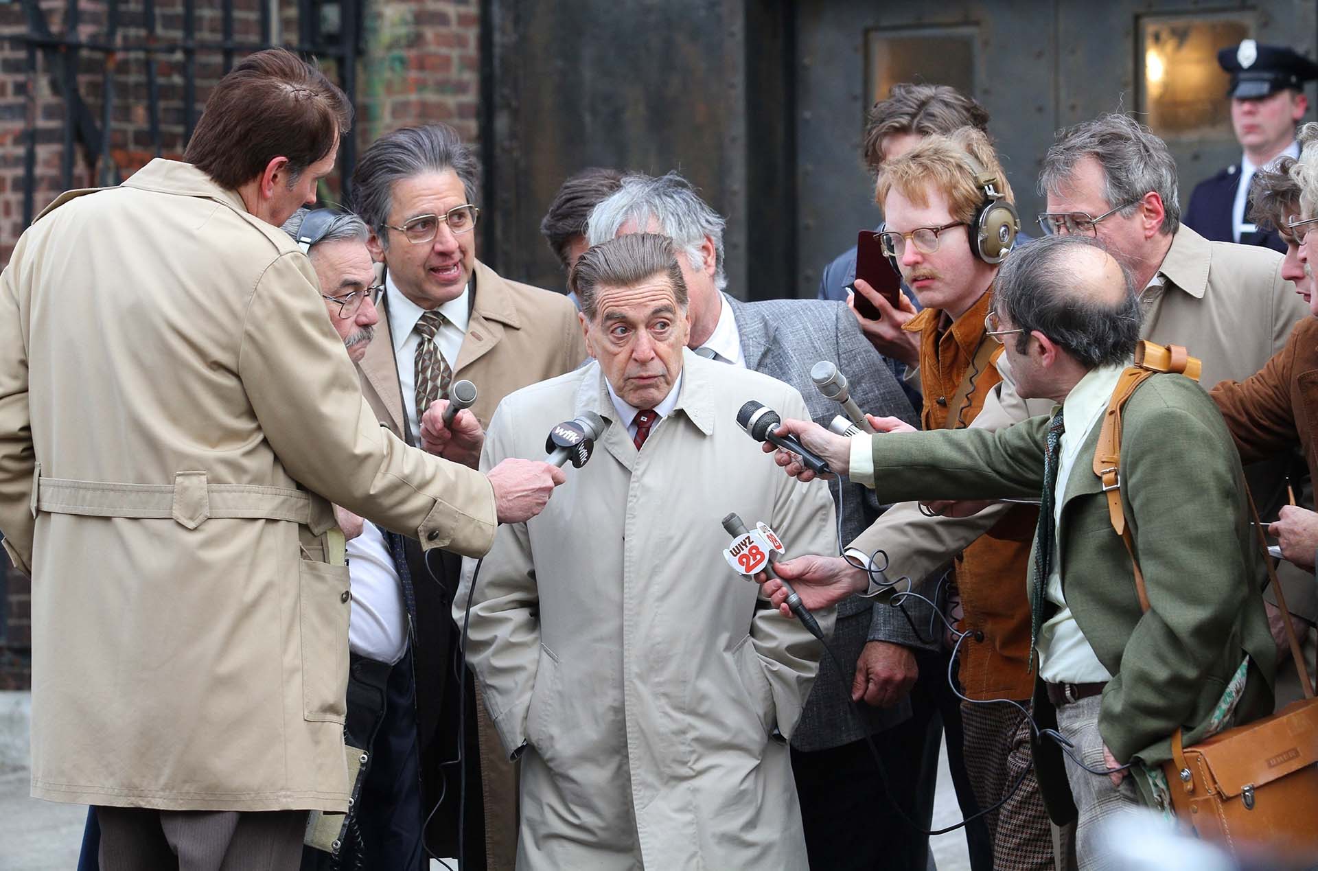 Al Pacino en el papel de Jimmy Hoffa en el filme 'The Irishman', en  Brooklyn, Nueva York GROSBY GROUP