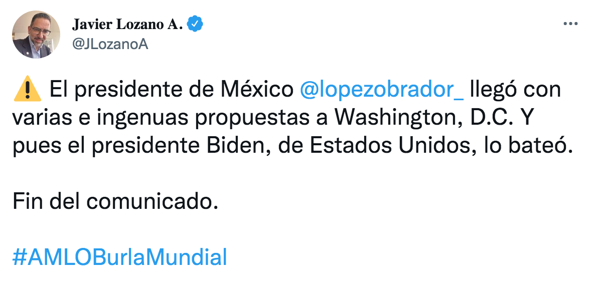 El panista ha destacado por ser uno de los más férreos críticos de la administración de AMLO (Foto: Twitter)