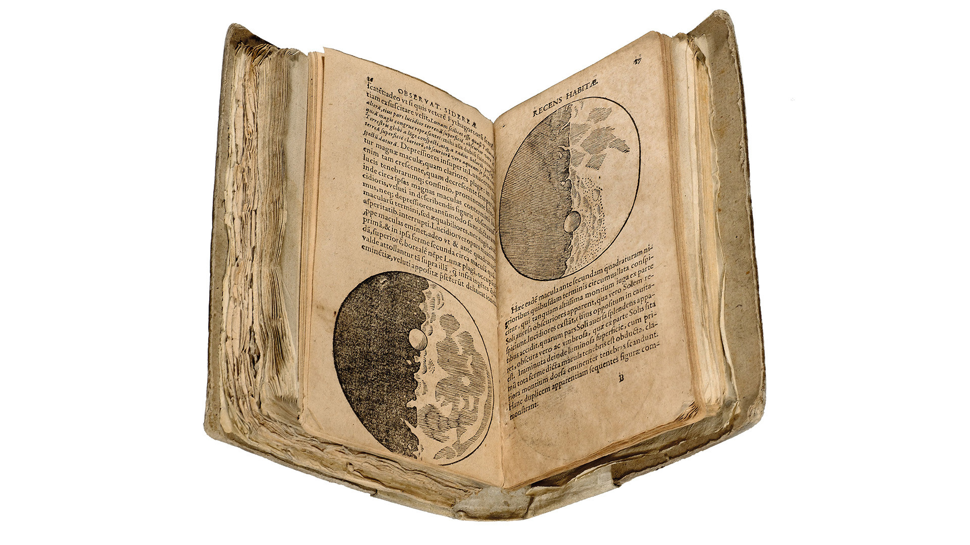 Otra obra notable de Galileo Galilei: “Sidereus Nuncius” o “Mensajero Sideral”. En 2021 se supo que el original, que se conservaba en la Biblioteca Nacional de España, había sido robado y falsificado 25 años atrás