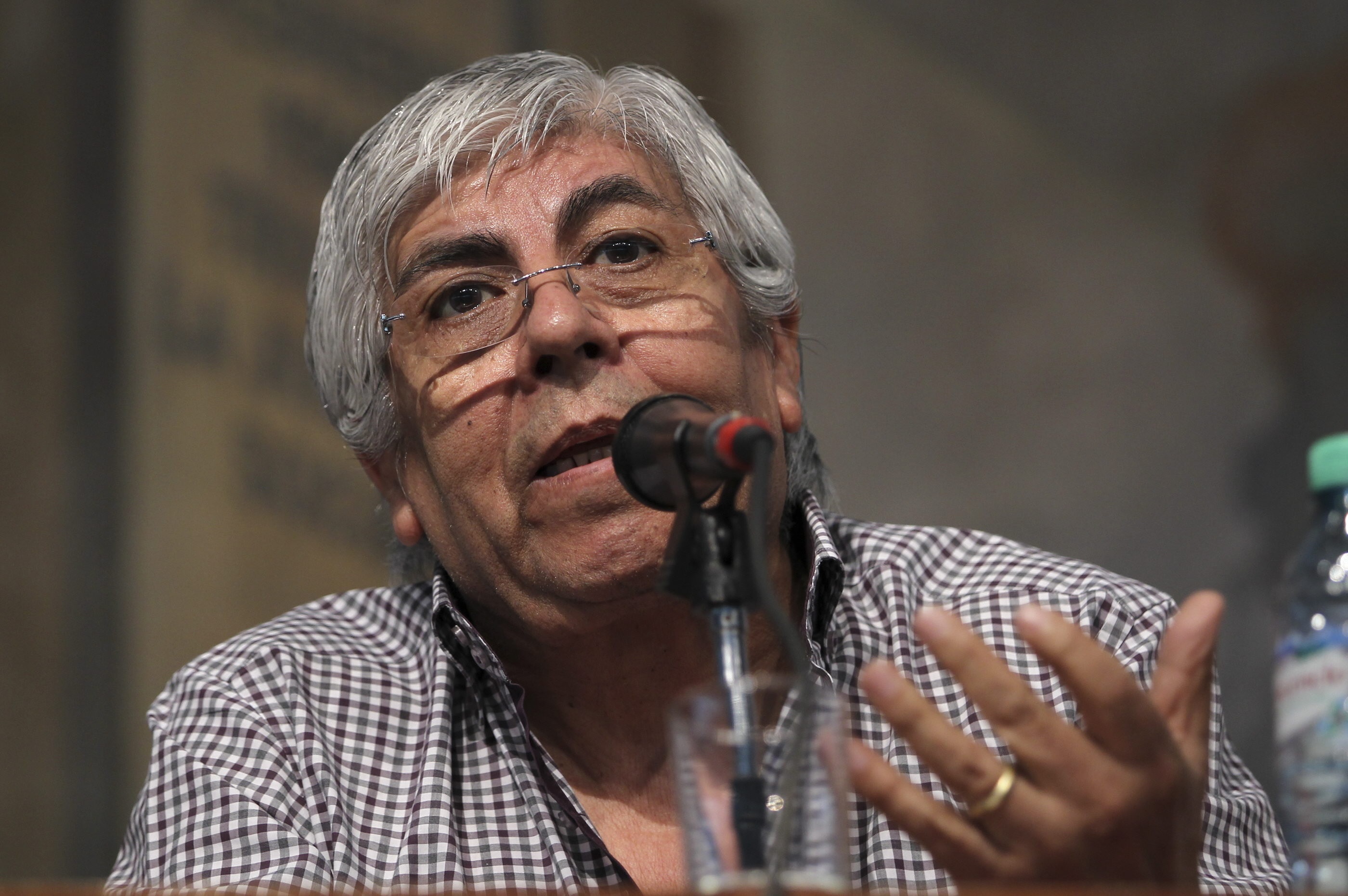 Hugo Moyano, líder del sindicato de Camioneros
