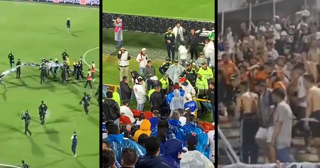 Barras en Colombia protagonizan tres hechos de violencia en la jornada nueve de la Liga Betplay