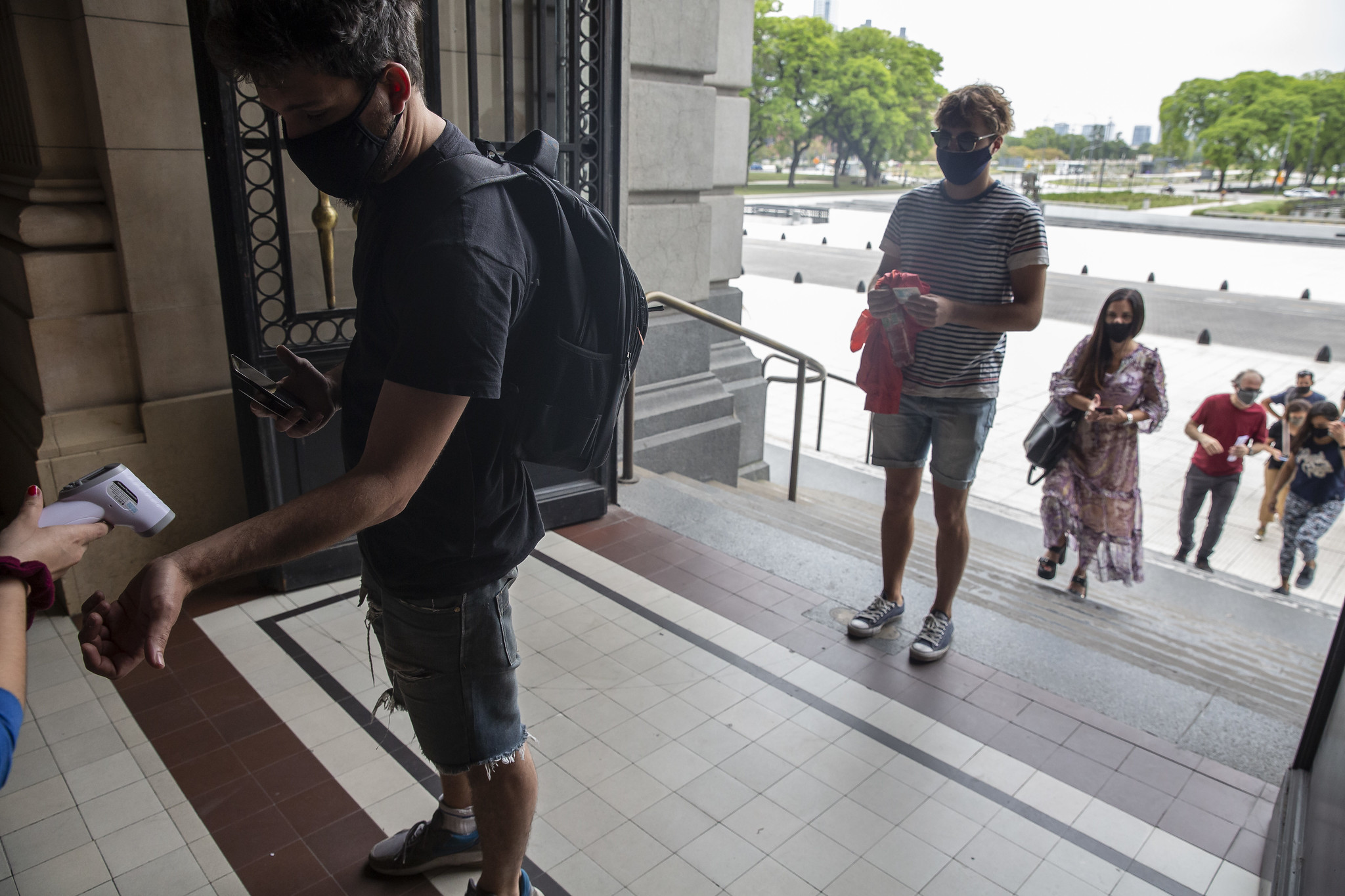 A todas las personas se les tomó la temperatura antes de ingresar (Ministerio de Cultura)