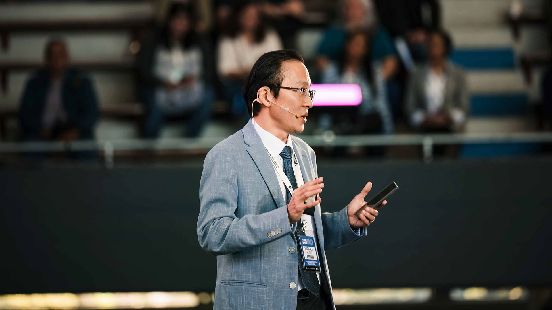 Michael Fung, Director Ejecutivo de Institute for the Future of Education del Tec, dio la conferencia inaugural del CIIE