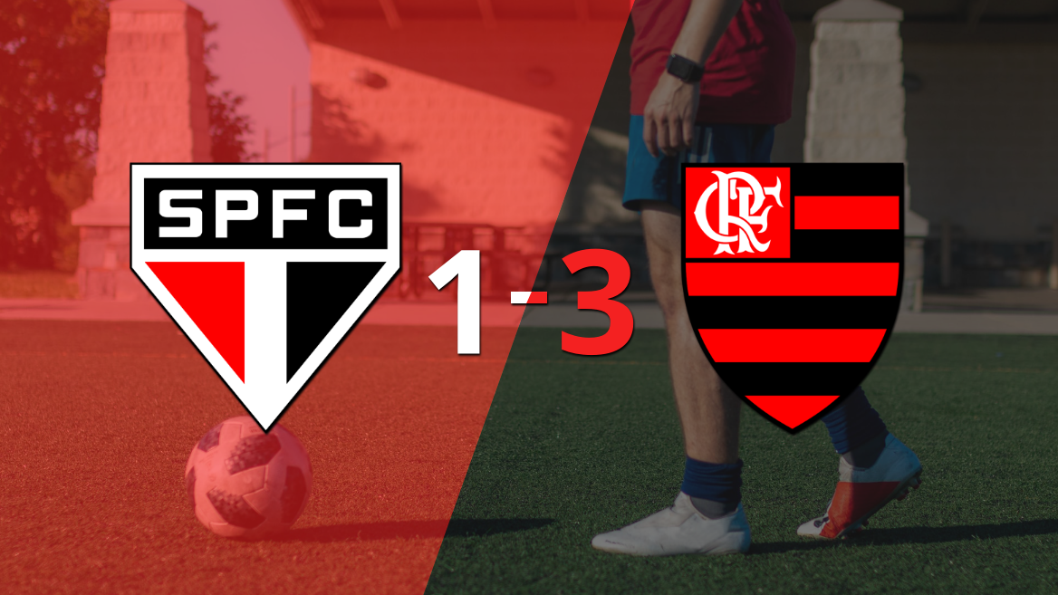 São Paulo fue goleado 3-1 en casa por Flamengo