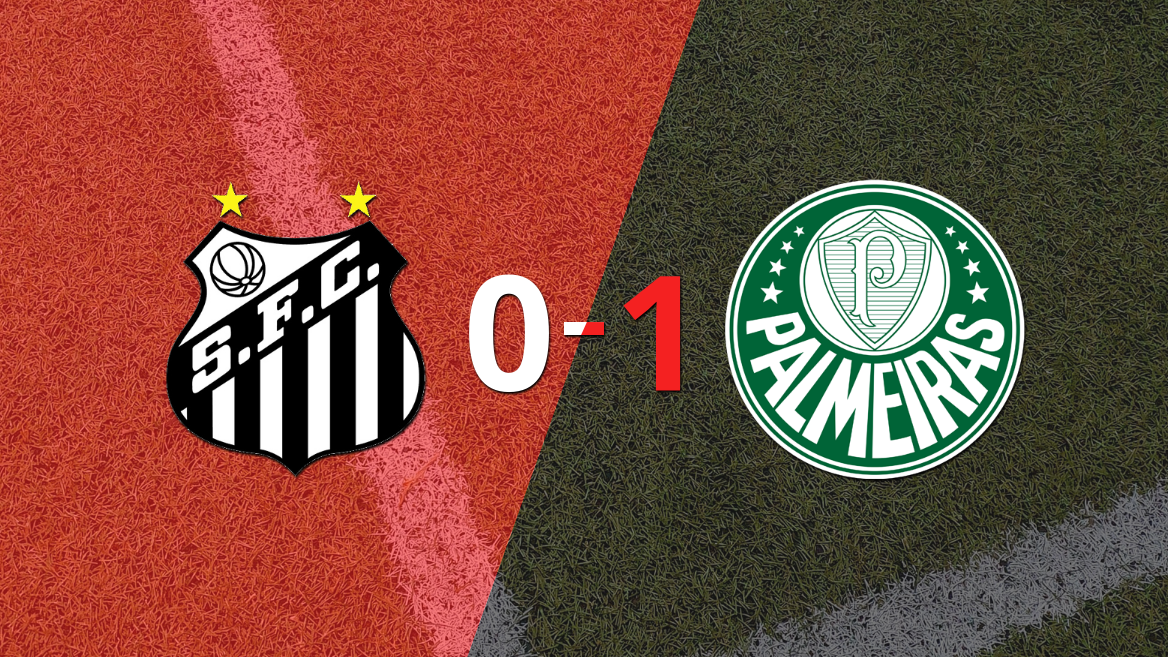 Palmeiras derrotó a Santos 1 a 0