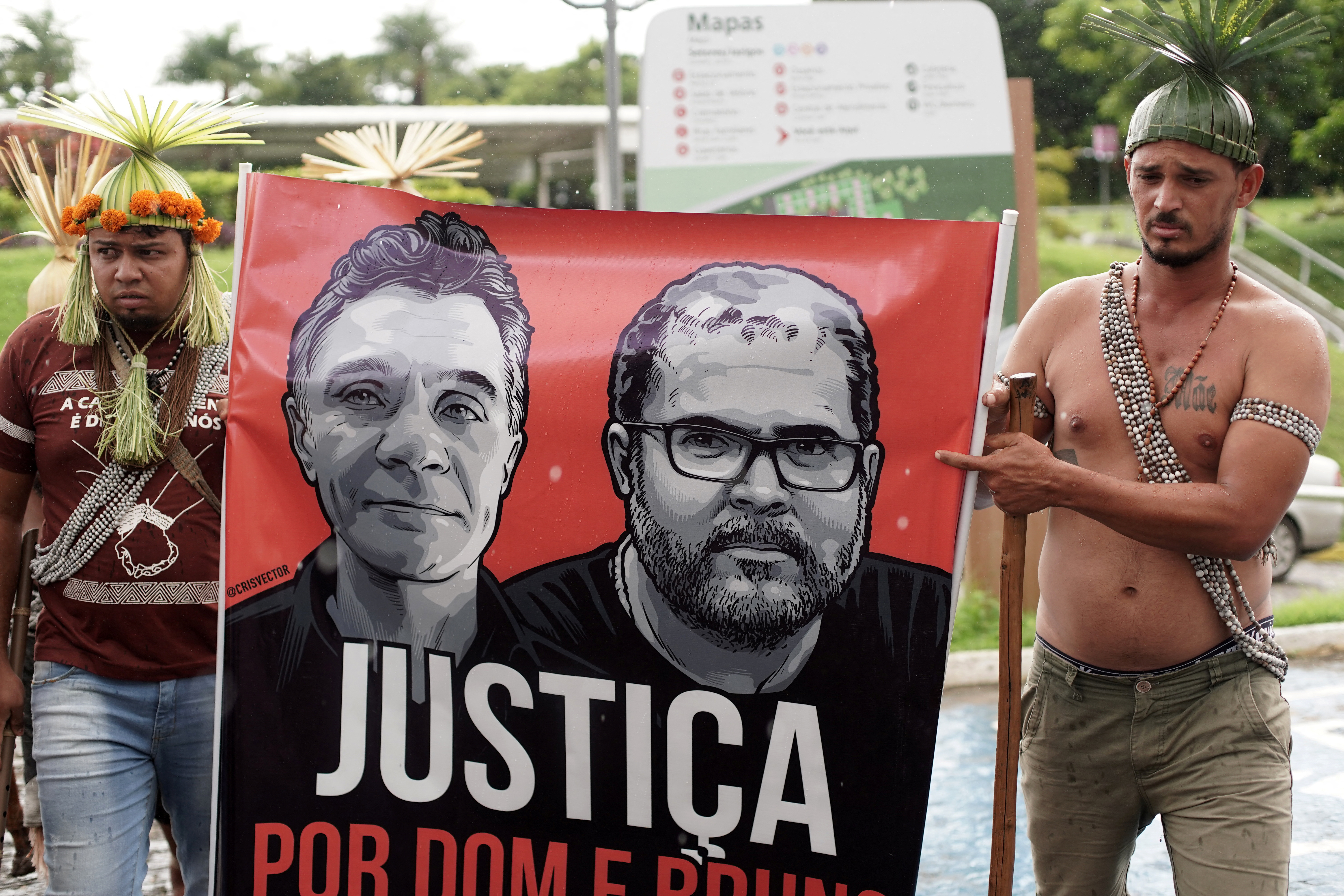 El periodista británico Dom Phillips y el indigenista brasileño Bruno Pereira fueron asesinados en la Amazonía (REUTERS/Diego Nigro)