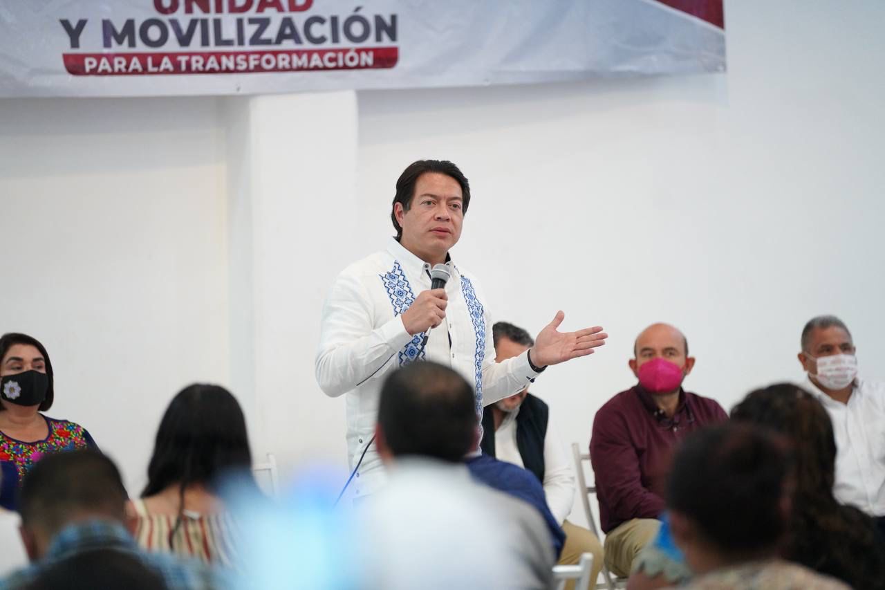 El líder del partido guinda realizó una iniciativa para poder devolver recursos a la Tesorería Federal (Foto: Morena/ Mario Delgado)