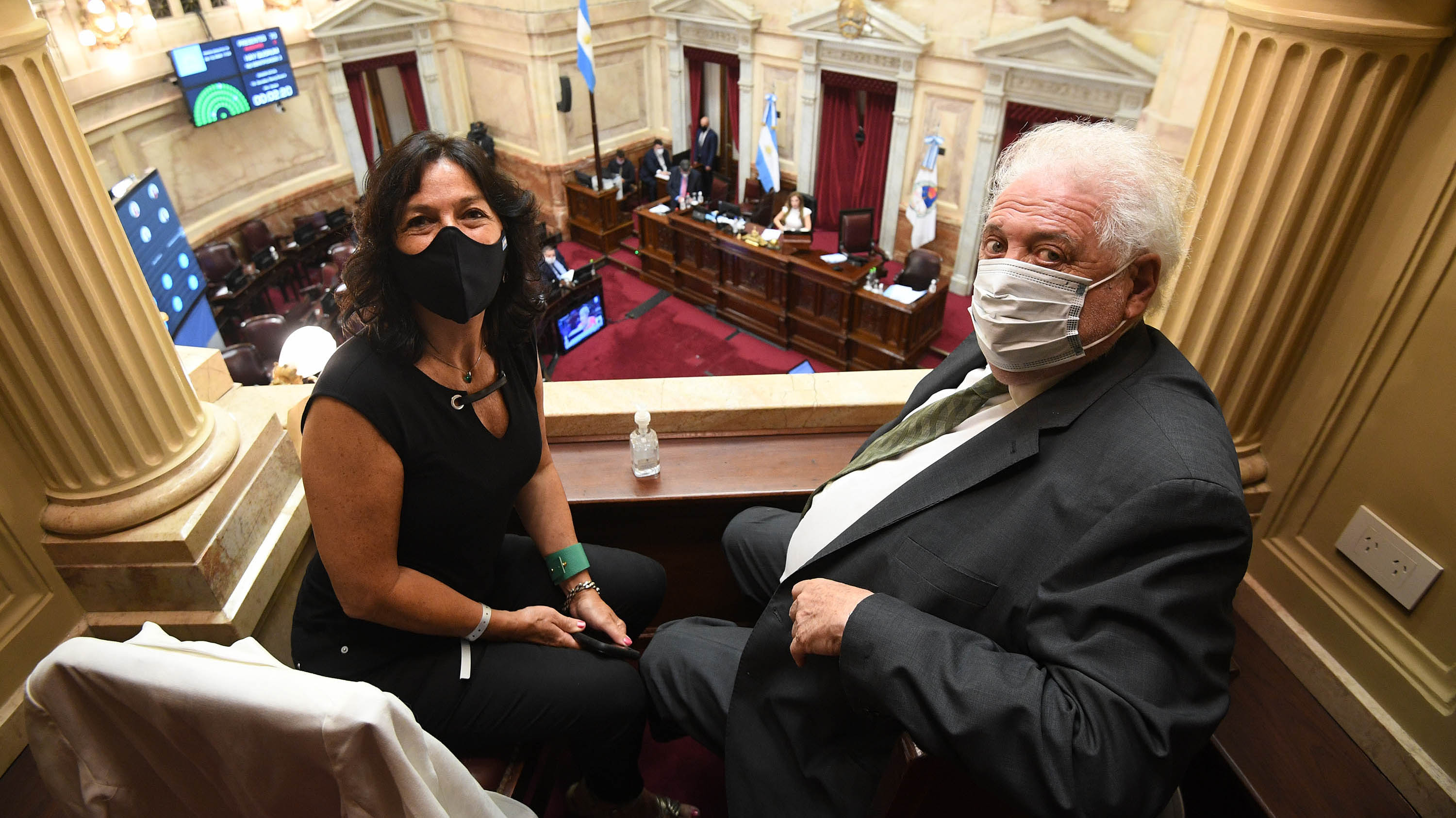 La secreteria Legal y Técnica, Vilma Ibarra, fue una de las principales impulsoras del proyecto. A su lado, el ministro de Salud, Ginés González García