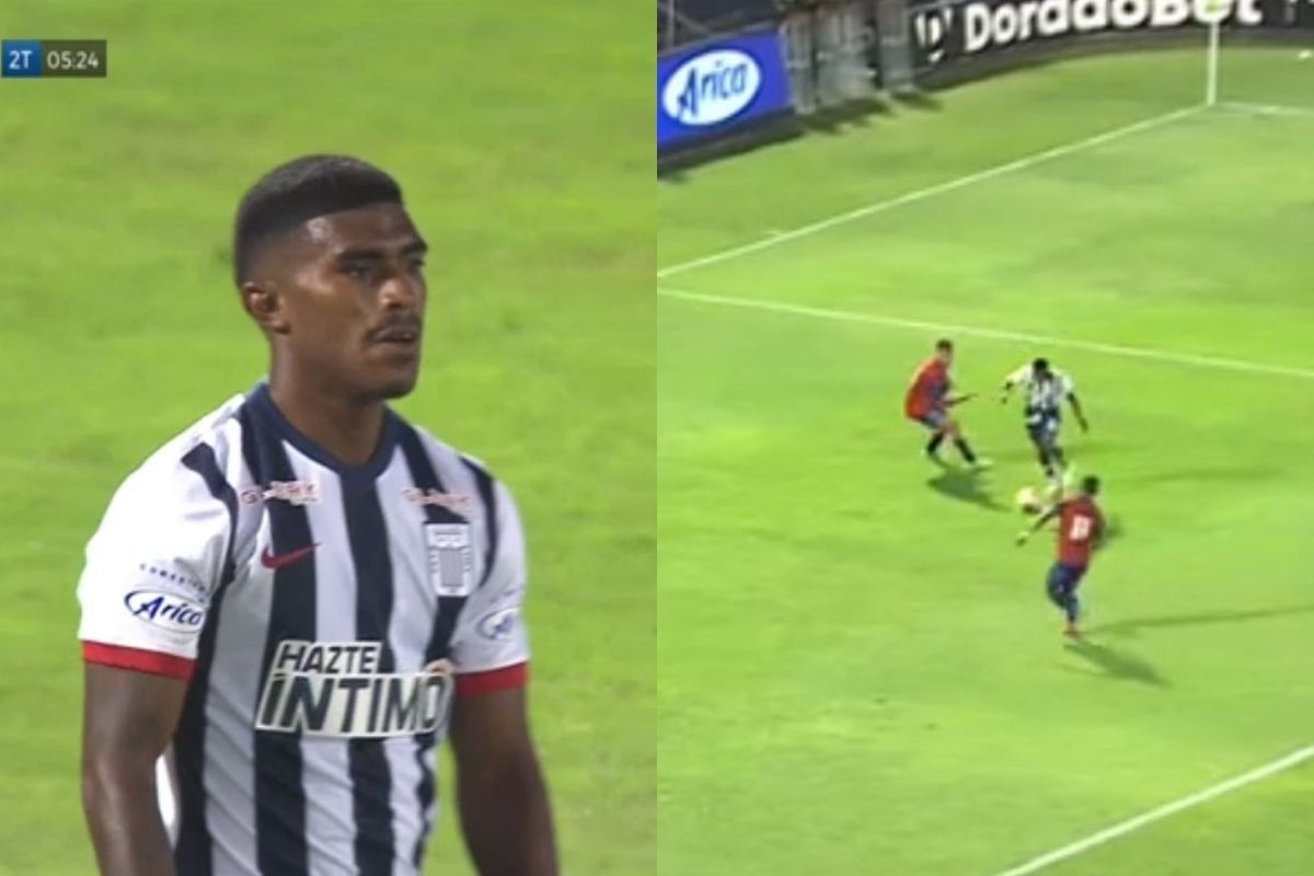 Oslimg Mora hizo jugadón que pudo terminar en gol para Alianza Lima ante DIM.