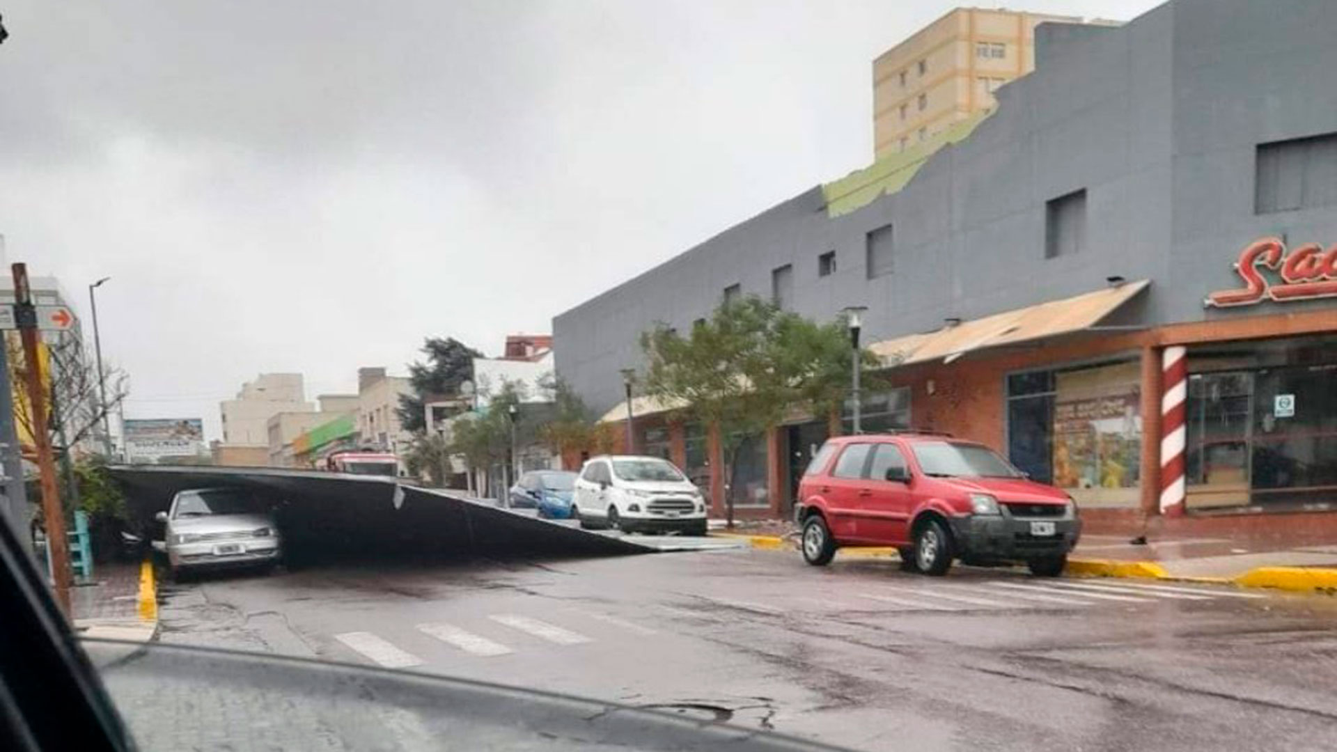 Otra imagen de las consecuencias que generó el temporal