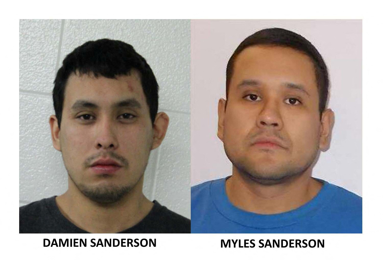 Los agresores, identificados como Damien Sanderson y Myles Sanderson, son buscados por la Policía canadiense (RCMP/Handout via REUTERS)