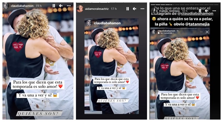 La reacción de Maleja Restrepo ante supuesta situación romántica entre Tatán Mejía y Aida Morales. Foto: Instagram