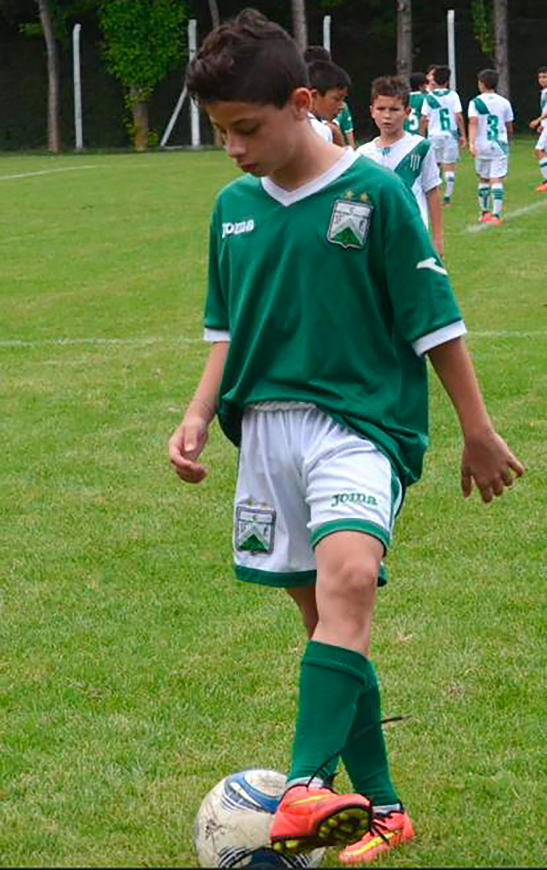 Lucas, en sus primeros tiempos en Ferro