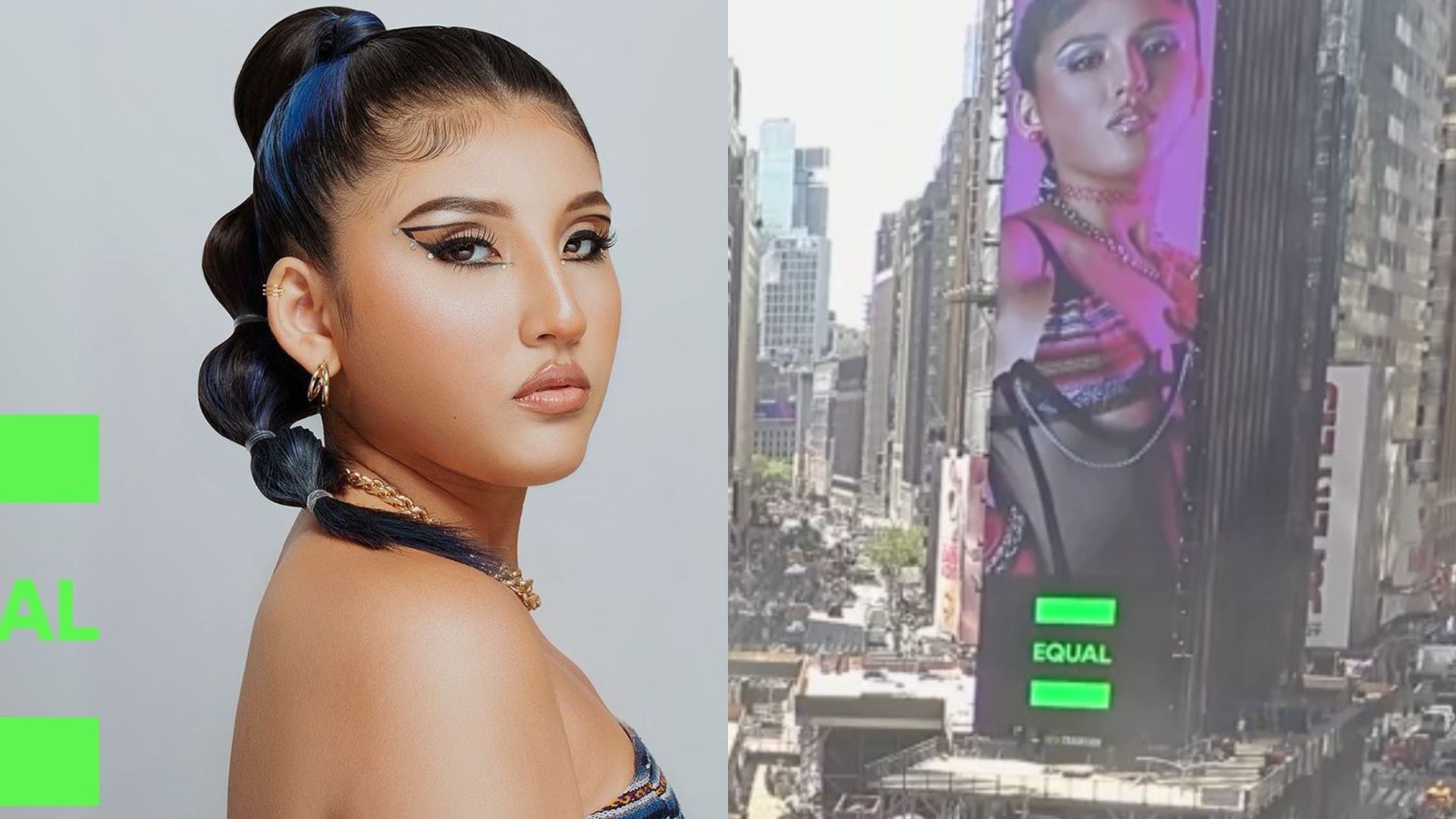 Milena Warthon apareció en paneles de Time Square de Nueva York: “Es un sueño y un gran logro en mi carrera”
