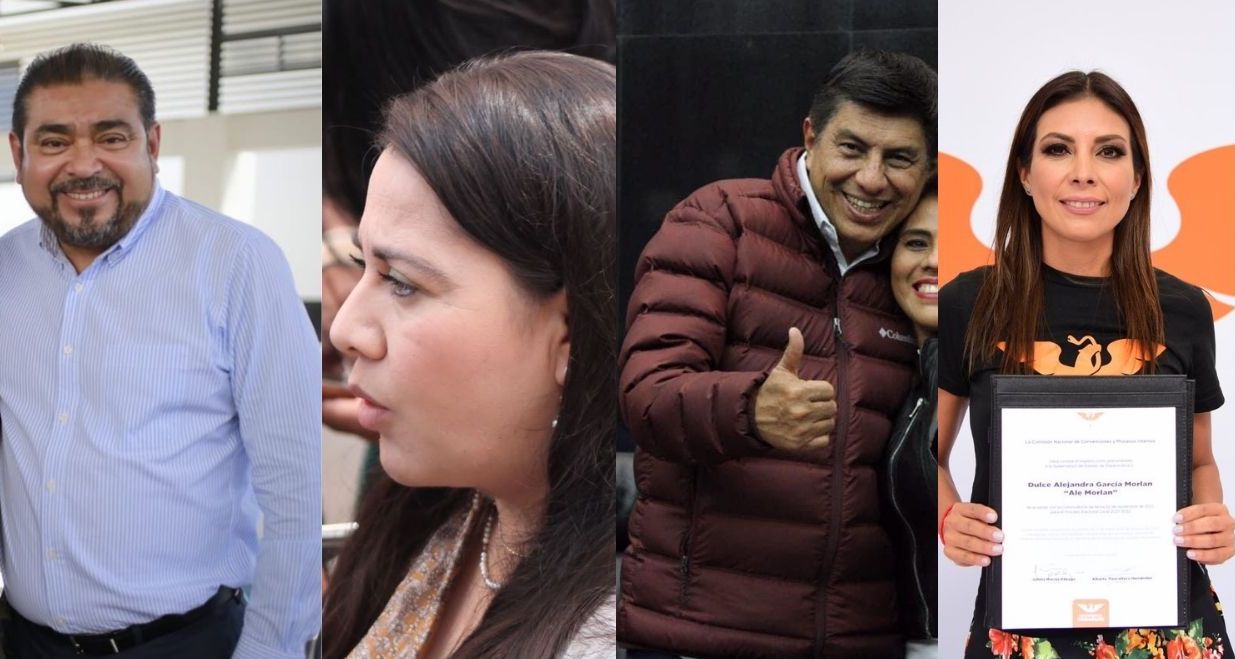 Candidatos por la gubernatura a Oaxaca atendieron el llamado del debate (Fotos: Twitter / @_AvilesAlvarez / @NatyDiazPAN / @salomonj / @alemorlanmx)
