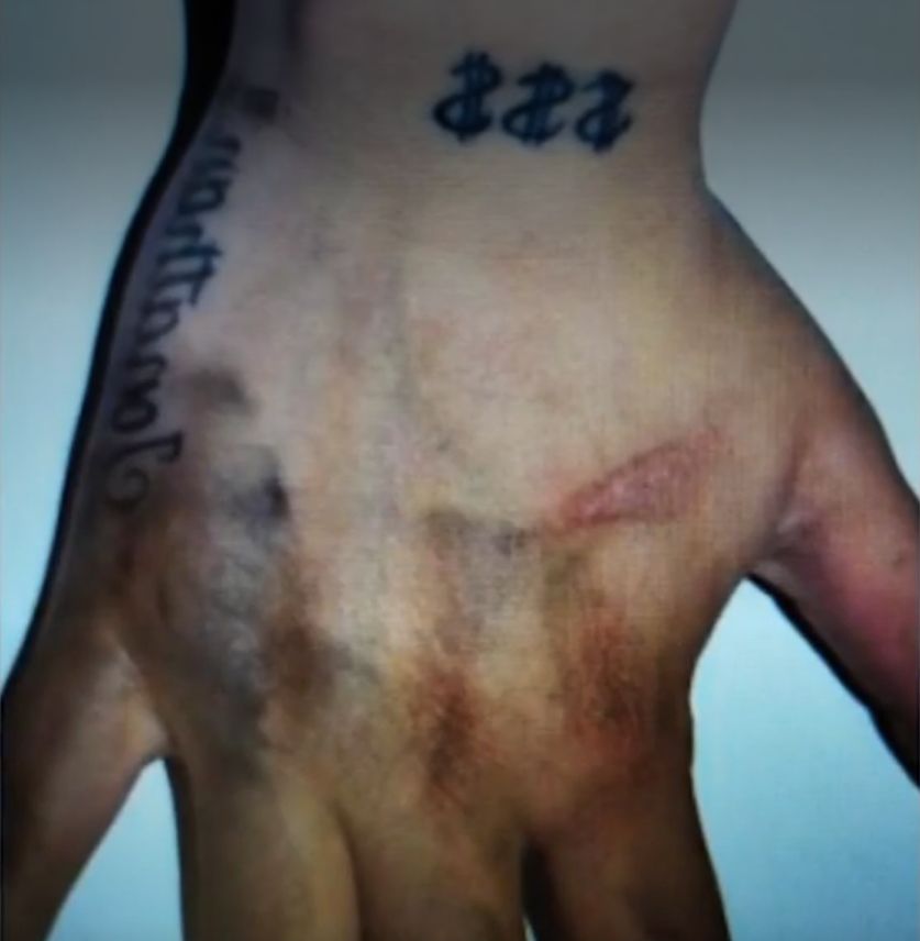 Tatuajes que Pamela Cabanillas lleva en sus manos.