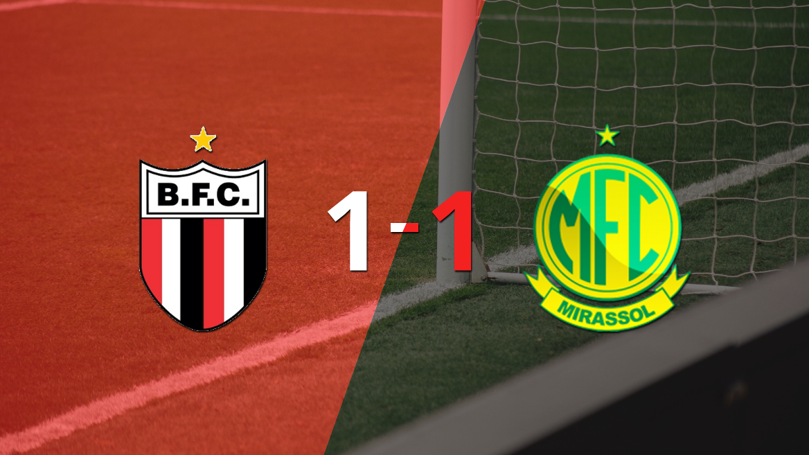 Botafogo-SP y Mirassol empataron 1 a 1