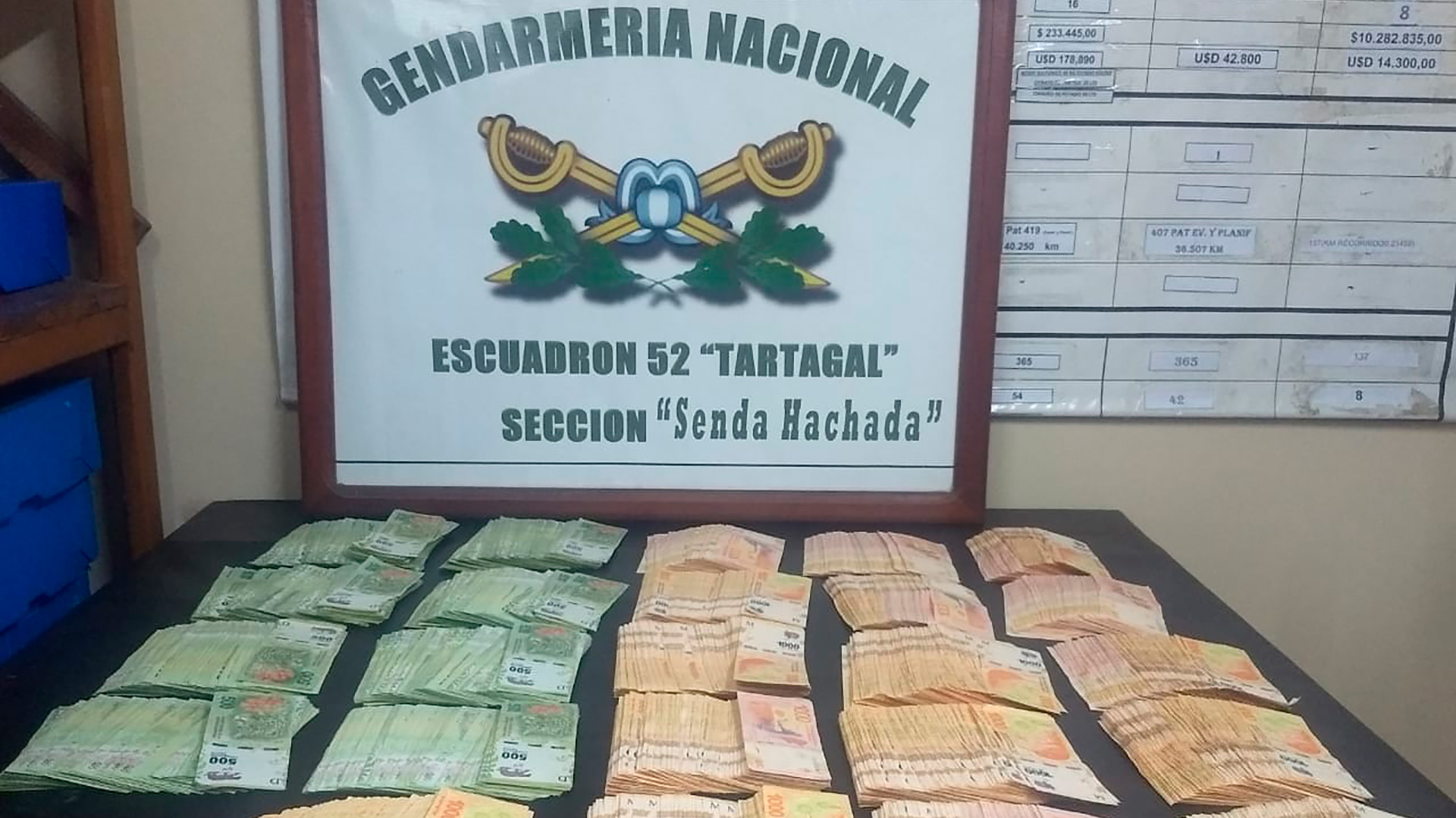 Secuestro de 2 millones de pesos en la provincia de Salta.